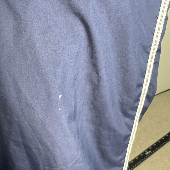 Vintage Reebok Track Pants L Women Blue Active Ankle Zip Logo Baggy 90s Y2K - Picture 12 of 12